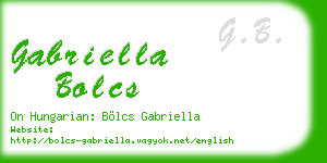 gabriella bolcs business card